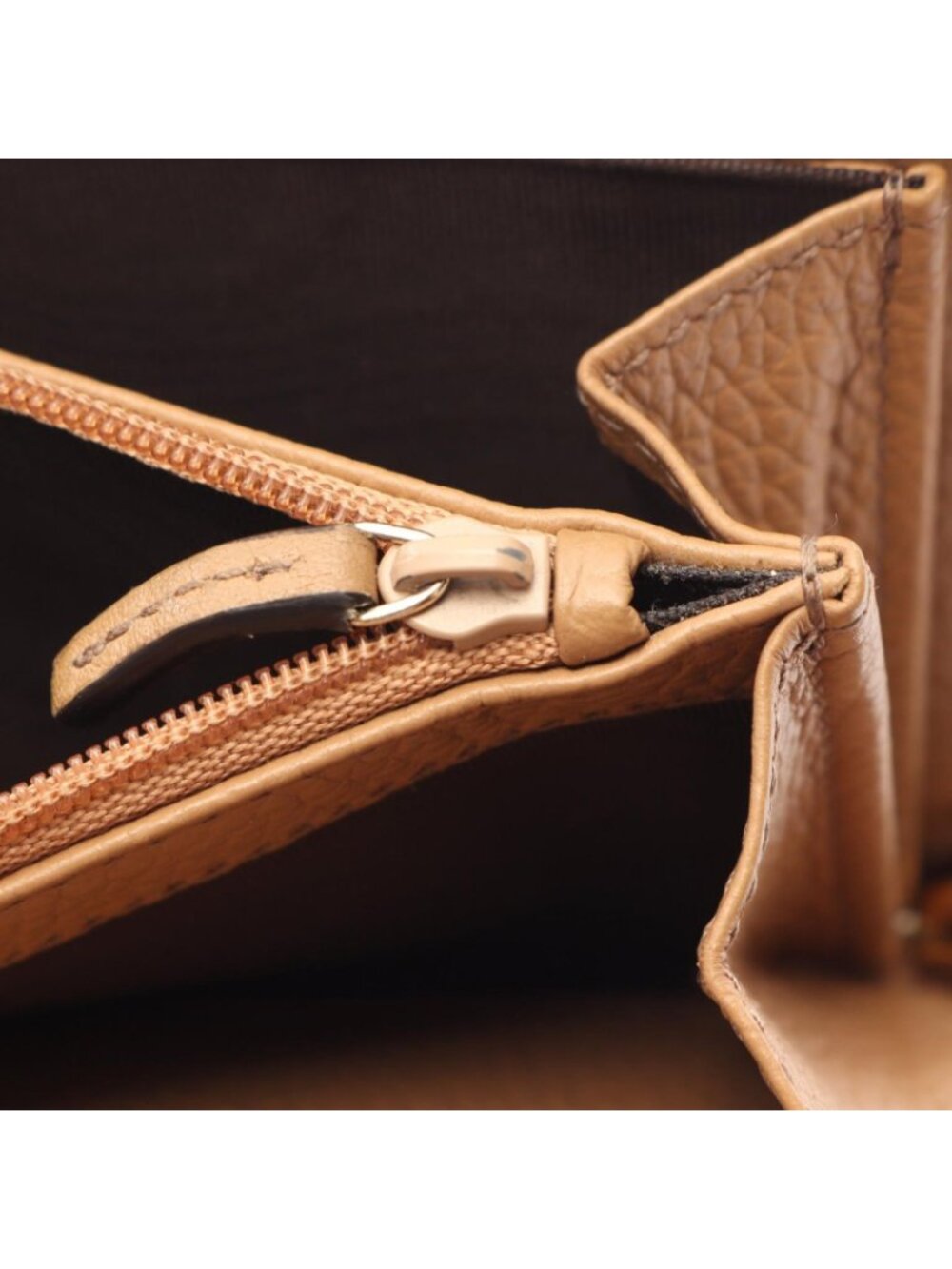 Gucci Round Wallet Soho Interlocking G Brown Leather - Picture 7 of 13
